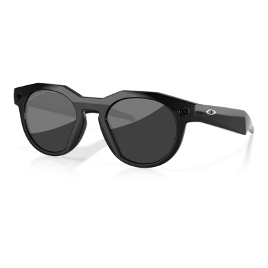 Okulary przeciwsłoneczne Oakley Meta Hstn 800203 polaryzowane (kolor szkła: Prizm Black Polarized) czarne - 1 para okularów z twardym etui.